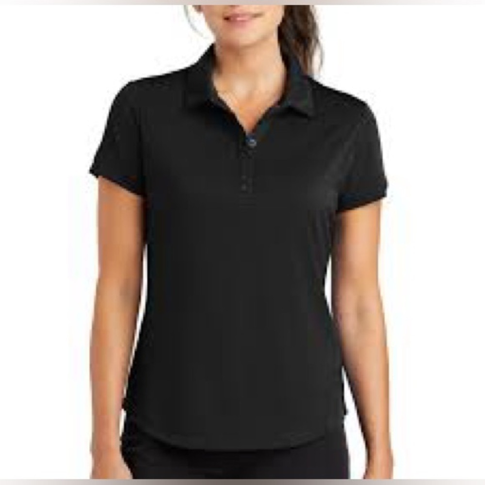 Nike Golf Tour Performance Women's Black Button Down Shirt Size Small
